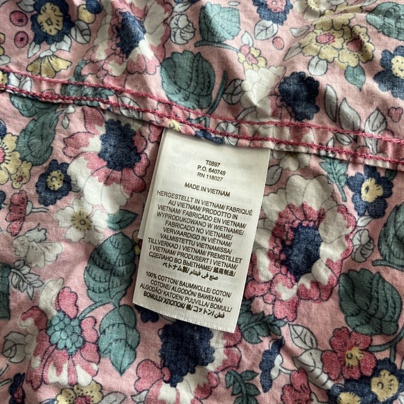 Boden Relaxed Cotton Shirt Pink Ditsy Floral - Picture 11 of 11